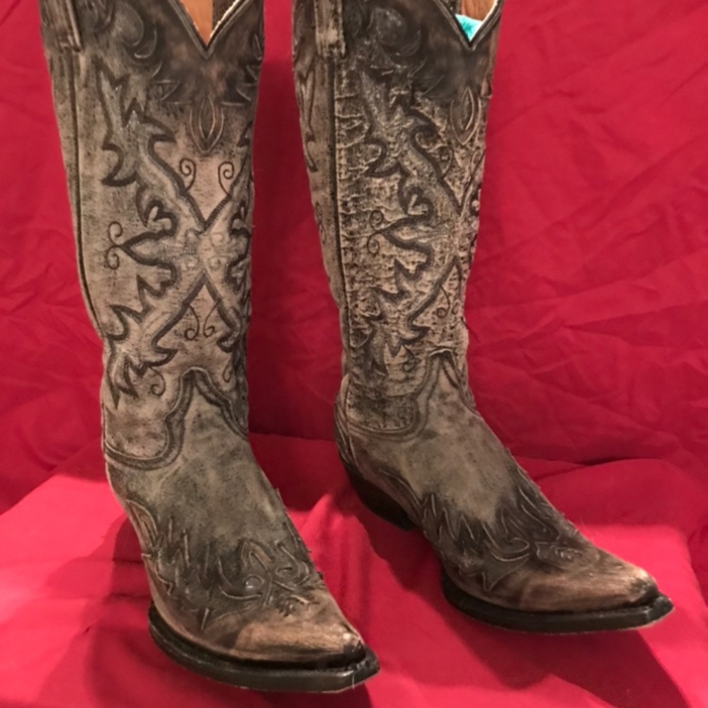 Stetson Womens embroiled Western Cowboy Boots